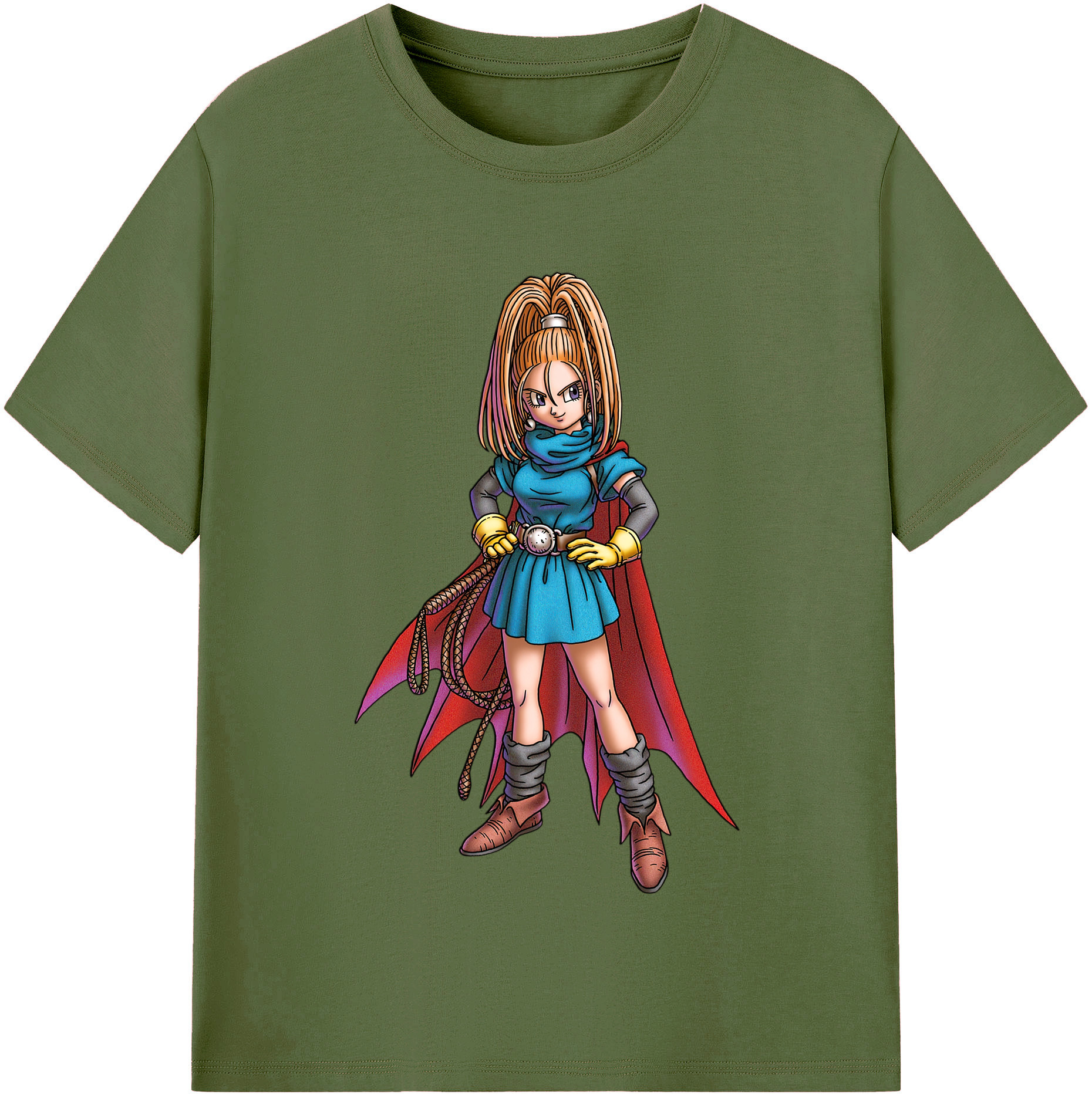 （画像用） ドラゴンクエスト Doragon Kuesuto Dragon Quest 綿100％半袖Tシャツ（フロントプリント）